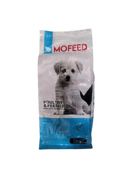 غذای خشک مفید Mini Dog Adult با طعم مرغ و ماهی تازه، پروتئین کامل و امگا ۳ برای سلامت پوست، مو