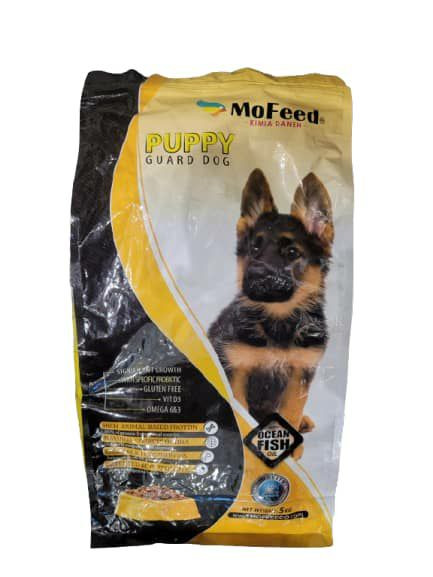 ذای خشک مفید Puppy Guard Dog برای تولهسگهای نژاد متوسط و بزرگ با پروتئین بالا و امگا ۳